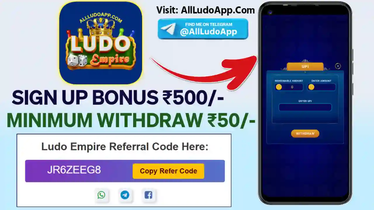 Ludo Empire Apk UPI Withdraw All Ludo App List 51 Bonus