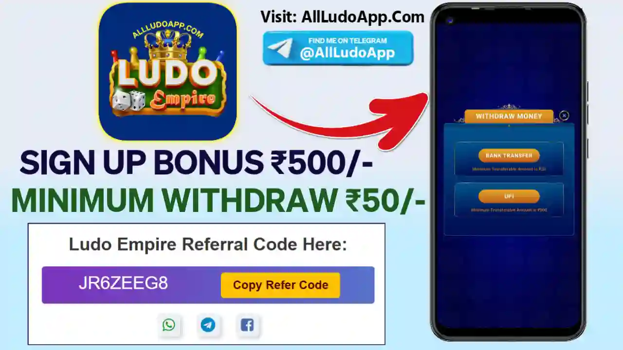 Ludo Empire Apk UPI Withdraw All Ludo App List 51 Bonus