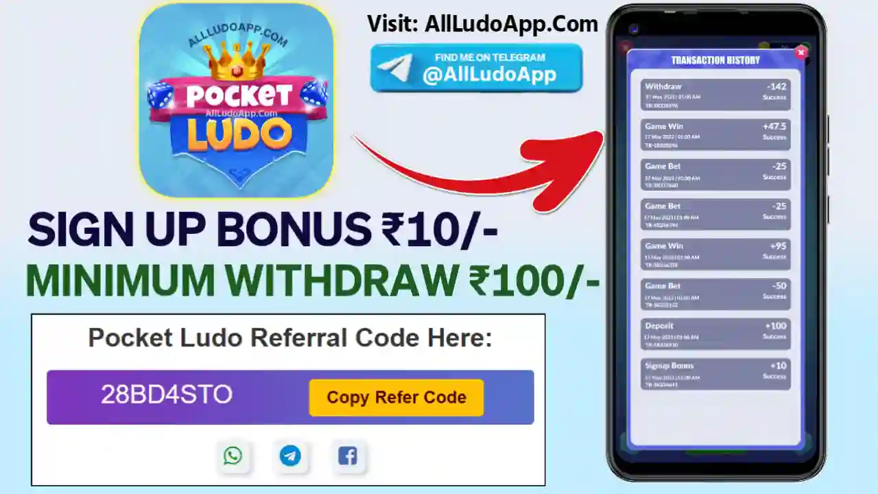 Pocket Ludo App Download All Ludo App List 51 Bonus